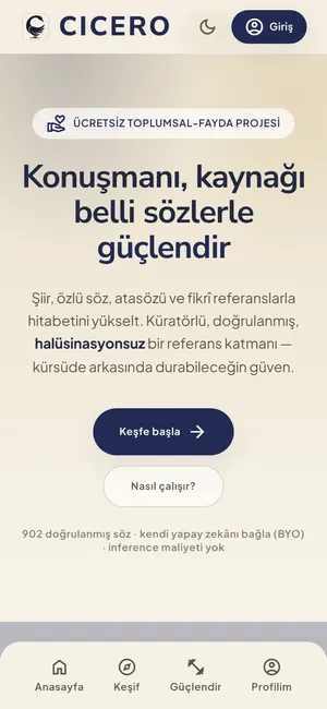 Cicero ekranı