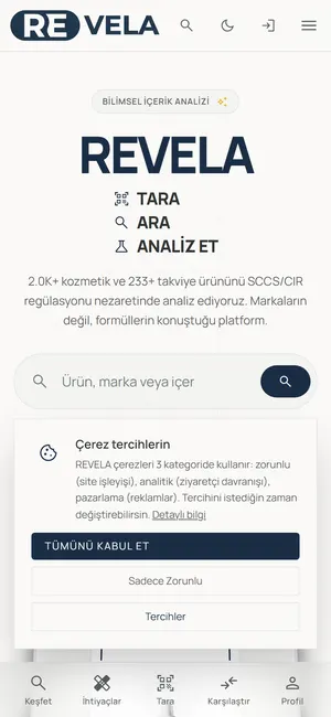 Revela ekranı